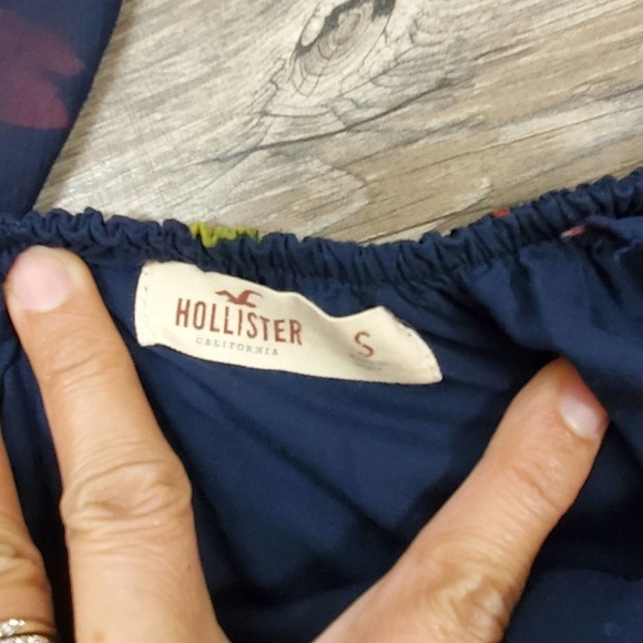 Hollister Floral Mini Cut Out Back Cocktail Evening Dress Size Small - Picture 9 of 9